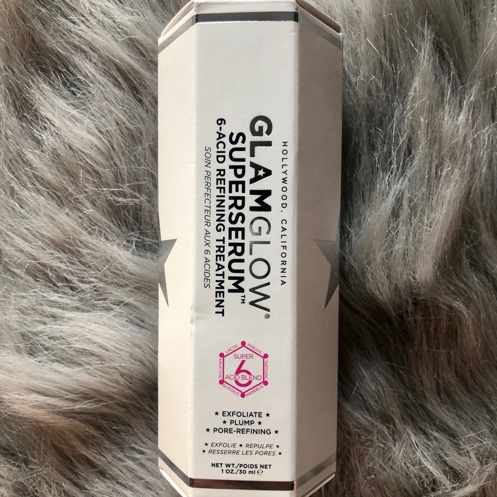 NEW. Glam Glow. Super Serum. Acid Refining.